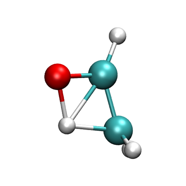 Dimer final transition state geometry